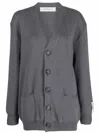 Golden Goose Cotton Cardigan In Gray