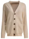 Golden Goose Cotton Cardigan Knitwear Beige In Multi