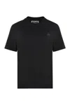Golden Goose Black Logo-embroidered Short-sleeved T-shirt In Black