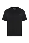 Golden Goose Black Logo-embroidered Short-sleeved T-shirt In Black