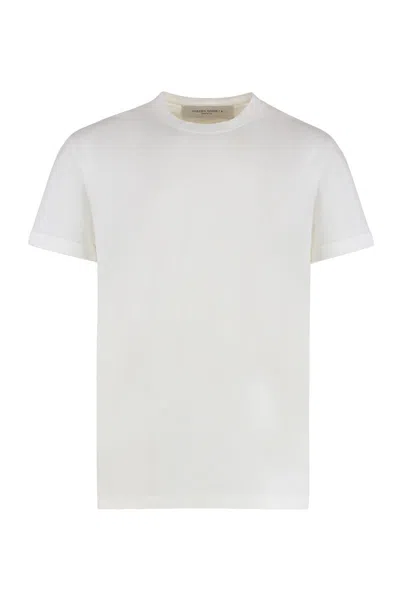 Golden Goose Cotton Crew-neck T-shirt In White