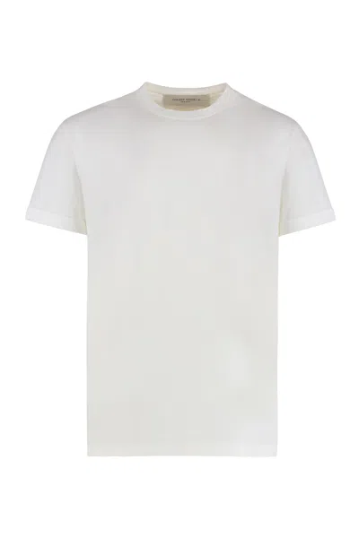 GOLDEN GOOSE COTTON CREW-NECK T-SHIRT