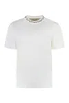 Golden Goose Vintage White Cotton T-shirts And Polos In White