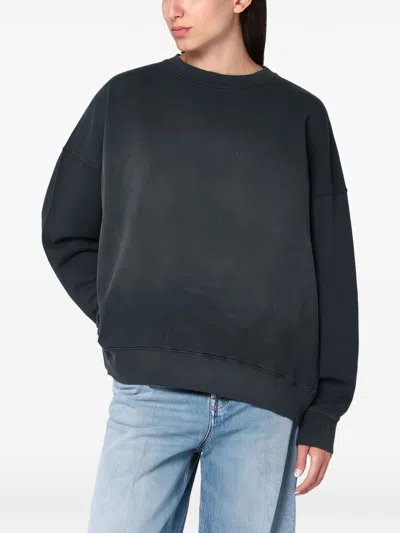 Golden Goose Cotton Crewneck Sweatshirt In Black