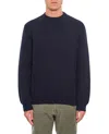 Golden Goose Cotton Crewneck Sweatshirt In Blue