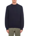 Golden Goose Cotton Crewneck Sweatshirt In Blue