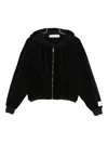 Golden Goose Women Cotton Cropped Hoodie In Black