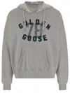 Golden Goose Vintage-inspired Unisex Hoodie With Ribbed Sides