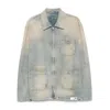 Golden Goose 'mackenzie' Denim Jacket Featuring Faded Effect