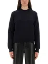 Golden Goose Cotton Jersey Crew Neck Long Sleeves In Black