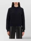 Golden Goose Cotton Jersey Crew Neck Long Sleeves In Black