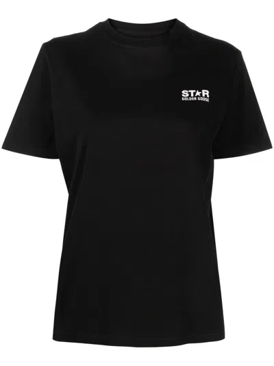Golden Goose Cotton Jersey T-shirt In Black