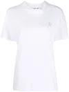 Golden Goose Star White Cotton Crew-neck T-shirt In White