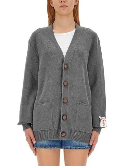 GOLDEN GOOSE COTTON OVERSIZE CARDIGAN