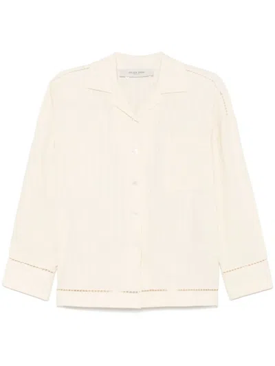 Golden Goose Cotton Shirt In Neutrals