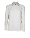Golden Goose Regular Cotton Shirt With 3d Check Print In Papyrus
