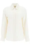 Golden Goose Cotton Shirt With 3d Check Print In Papyrus