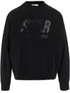 Golden Goose Cotton Crewneck Sweatshirt In Black