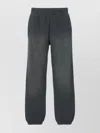 Golden Goose Relaxed Gradient Black Sweatpants With Elastic Waistband In Gray