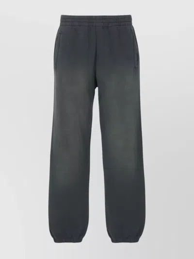 Golden Goose Relaxed Gradient Black Sweatpants With Elastic Waistband
