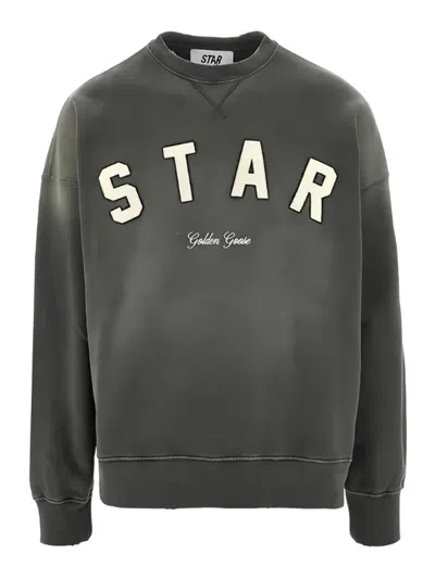 Golden Goose Cotton Sweatshirt In Black