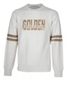 Golden Goose Journey Cotton Sweatshirt With Front Print In White