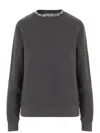 Golden Goose Cotton Sweatshirt With Applied Crystals In Gray