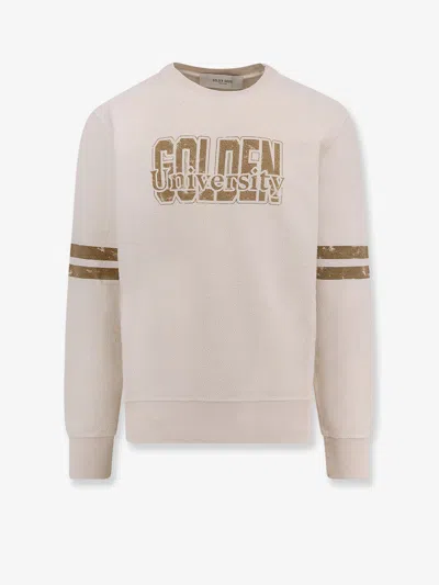 GOLDEN GOOSE COTTON SWEATSHIRT WITH LOGO PRINT