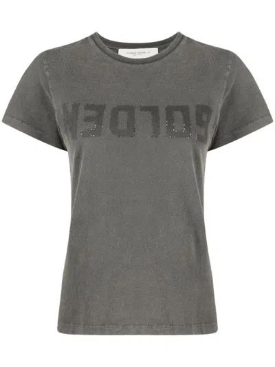 Golden Goose Cotton T-shirt In Gray