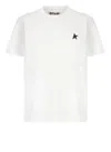 Golden Goose Iconic Star Logo Short Sleeve T-shirt In White