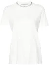 Golden Goose Rhinestone-embellished White Cotton Jersey T-shirt In White