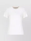 Golden Goose Cotton T-shirt With Graphic Print And Logos In White