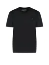 Golden Goose Cotton T-shirt With Iconic Frontal Star In Black