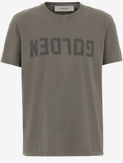 GOLDEN GOOSE GOLDEN GOOSE COTTON T SHIRT WITH LOGO