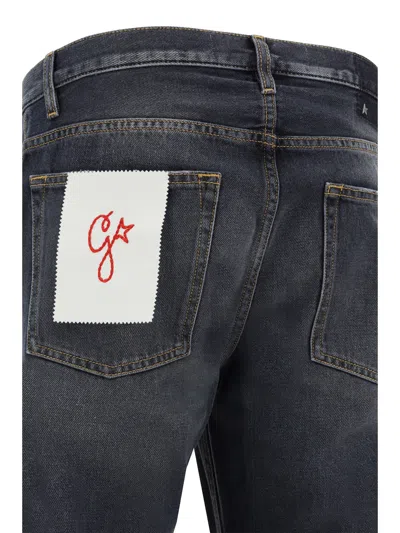 GOLDEN GOOSE COTTON TROUSER WITH LOGOED LABEL
