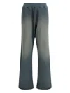 Golden Goose Deluxe Brand Slate Cotton Niccolò Joggers In Blue