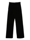Golden Goose Cotton Wide-leg Trousers In Black