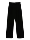 Golden Goose Cotton Wide-leg Trousers In Black
