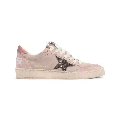 Golden Goose Cow Leather Cotton Polyester Flat Shoes In Pink