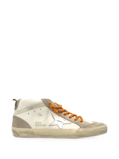Golden Goose Cow Leather Goat Leather Distressed-effect Sneakers In Silver