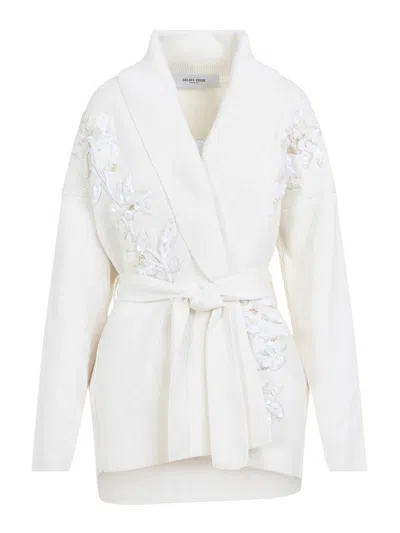 GOLDEN GOOSE BELTED KNIT CARDIGAN