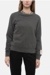 Golden Goose Cotton Sweatshirt With Applied Crystals