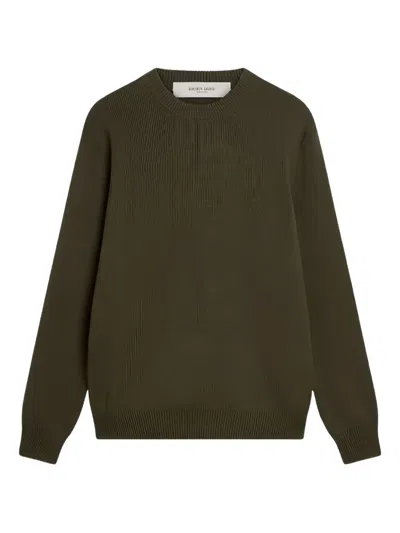 GOLDEN GOOSE CREW-NECK LOGO SWEATER