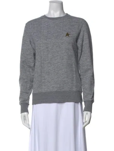 Pre-owned Golden Goose Crew Neck Long Sleeve Sweatshirt In Gray