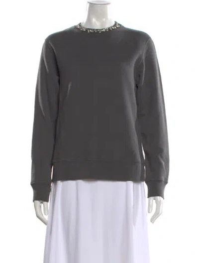 Pre-owned Golden Goose Crew Neck Long Sleeve Sweatshirt In Gray
