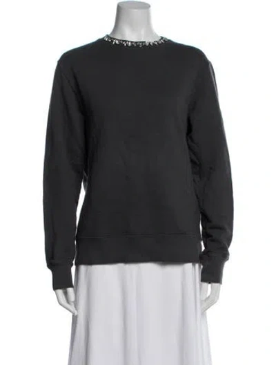 Pre-owned Golden Goose Crew Neck Long Sleeve Sweatshirt In Grey