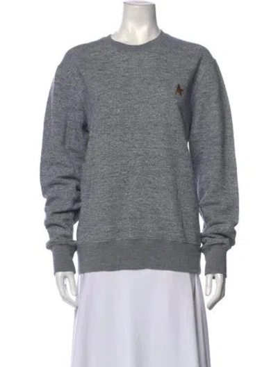 Pre-owned Golden Goose Crew Neck Long Sleeve Sweatshirt In Grey