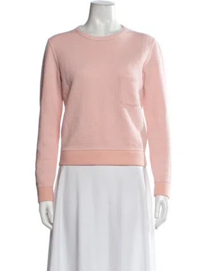 Pre-owned Golden Goose Crew Neck Long Sleeve Sweatshirt In Pink