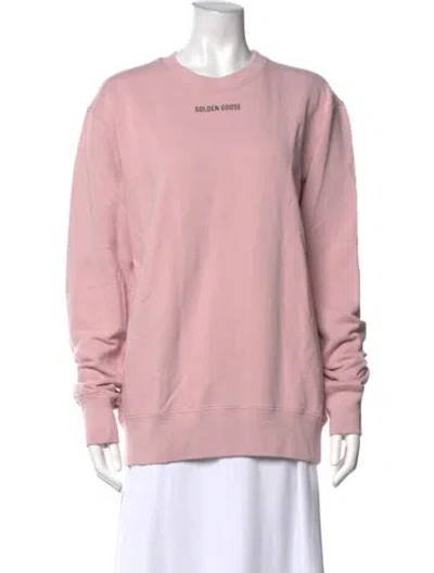 Pre-owned Golden Goose Crew Neck Long Sleeve Sweatshirt W/ Tags In Pink