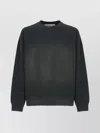 Golden Goose Crew Neck Sweatshirt With A Distressed Effect In Gray